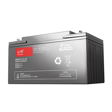 山特（SANTAK）C12-65 山特UPS电源电池免维护铅酸蓄电池 12V65AH 铅酸电池
